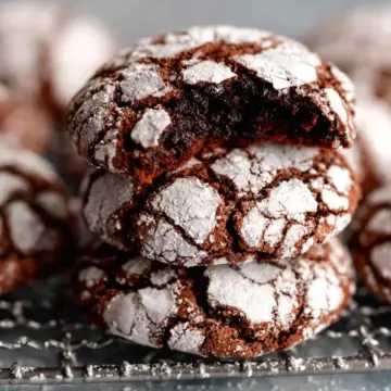 Gluten Free Chocolate Crinkle Cookies