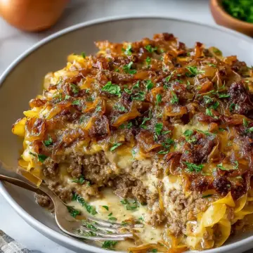 Family French Onion Hamburger Casserole